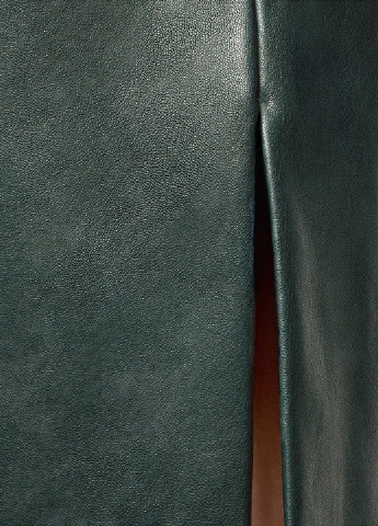 Темно-зеленая кэжуал однотонная юбка Oodji карандаш