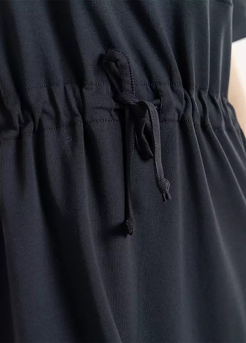 Черное кэжуал платье платье-футболка BBL однотонное