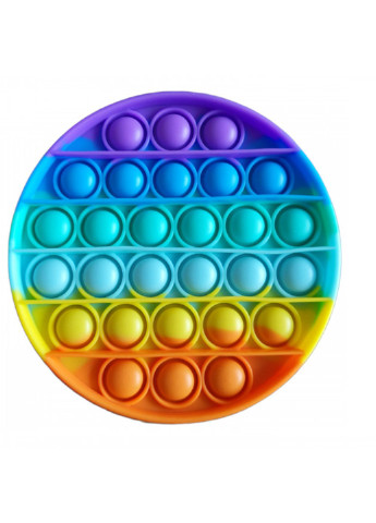 Антистрес іграшка Pop It Круг пухирець веселка 5013 Power (254454322)