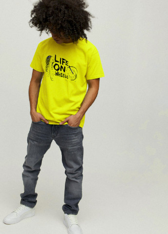 Жовта футболка чоловіча YAPPI