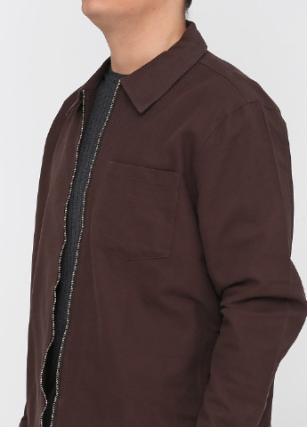 Темно-коричнева демісезонна куртка Weekday