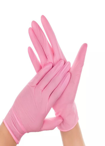 Нітрилові рукавички Advanced Pink текстуровані без пудри рожеві M (3,6 г.) світло-рожеві Medicom (254918319)