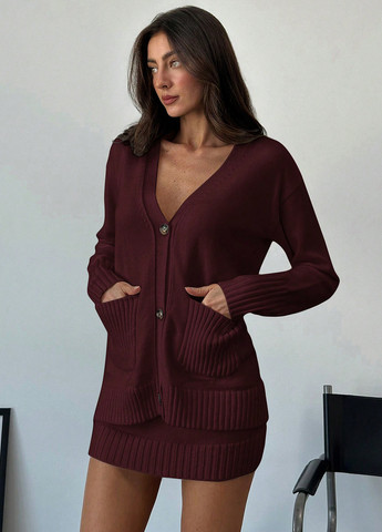 Костюм (кардиган, спідниця) SHEIN (338797290)