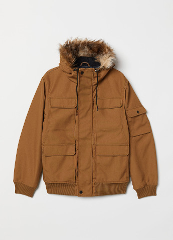Горчичная зимняя куртка H&M