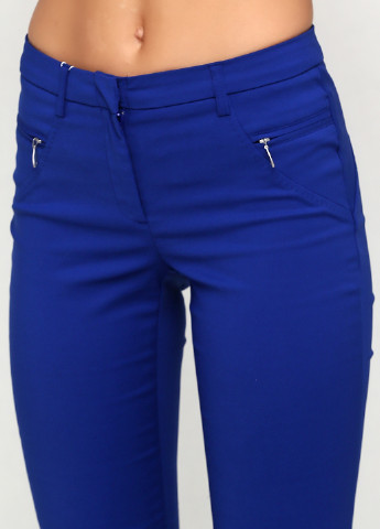 Синие кэжуал демисезонные зауженные брюки Ashley Brooke
