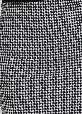 Черно-белая кэжуал с узором гусиная лапка юбка New Look мини