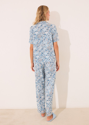 Голубая всесезон пижама (рубашка, брюки) рубашка + брюки Women'secret