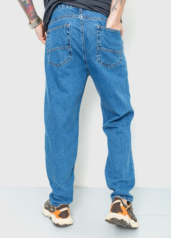 Синие демисезонные свободные джинсы Ager