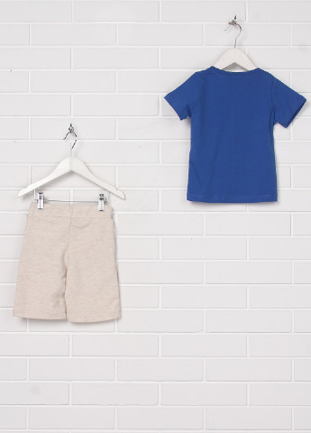 Синий летний комплект (футболка, шорты) Paty Kids