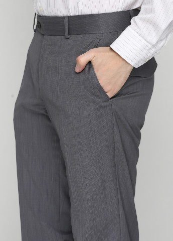 Грифельно-серые классические демисезонные прямые брюки Bagozza