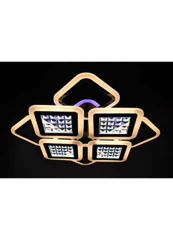 Люстра потолочная LED с пультом A2723/4+4S-RGB-bk Черный 11х54х62 см. Sunnysky (253629252)