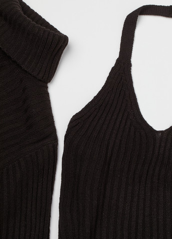 Чорний демісезонний комплект (сукня, болеро) H&M