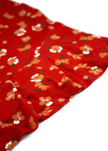 Красная цветочной расцветки юбка Boohoo