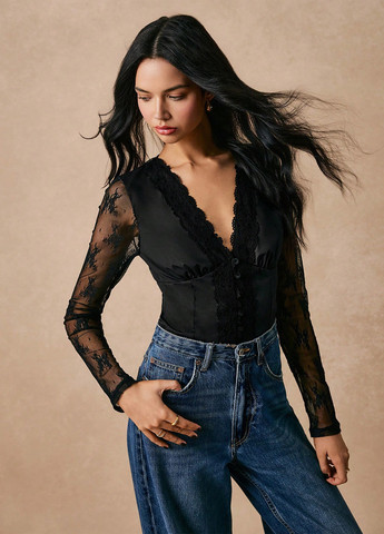 Чорна блуза SHEIN