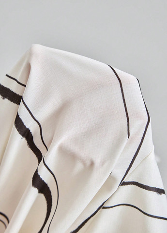 Белая футболка-поло для мужчин SHEIN в полоску