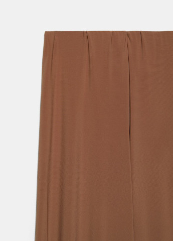 Светло-коричневые кэжуал демисезонные кюлоты брюки Zara