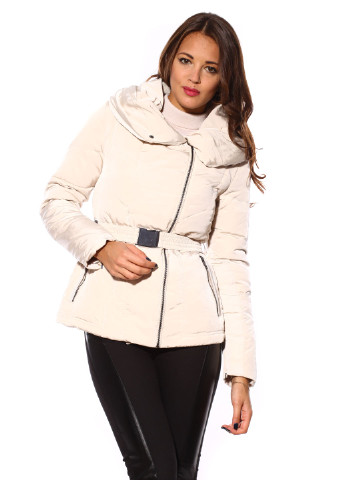 Бежевая зимняя куртка Zara