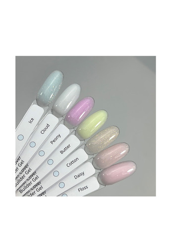 Гель для наращивания ногтей с хлопьями юкки Ice Glitter Cover Gel, 40 г Izzy (363030752)