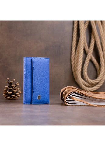 Женский кожаный кошелек-ключница 12,3х7,3х1 см st leather (229460190)