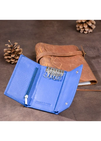 Женский кожаный кошелек-ключница 12,3х7,3х1 см st leather (229460190)