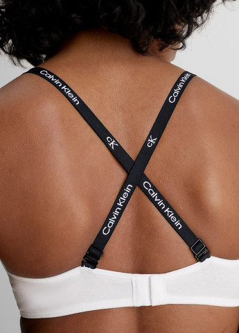 Белый корбей бюстгальтер Calvin Klein с косточками хлопок