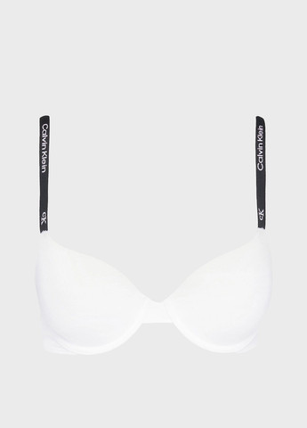 Белый корбей бюстгальтер Calvin Klein с косточками хлопок