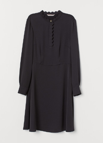 Чорна сукня H&M однотонна