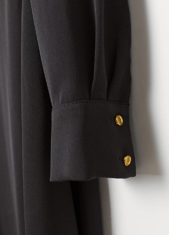 Чорна сукня H&M однотонна