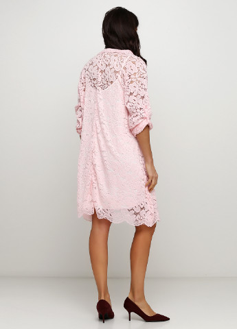 Светло-розовое кэжуал платье оверсайз Made in Italy однотонное