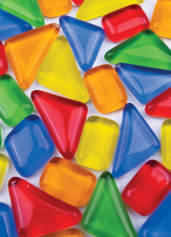 Скляна мозаїка Мозаїчний мікс: блакитний, зелений, жовтий, червоний, помаранчевий MA5003 Mosaaro (253875999)