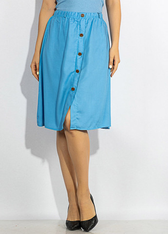Светло-голубая кэжуал однотонная юбка Time of Style