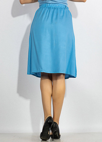 Светло-голубая кэжуал однотонная юбка Time of Style