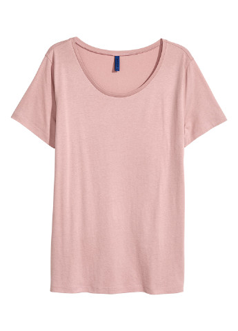 Темно-розовая футболка H&M