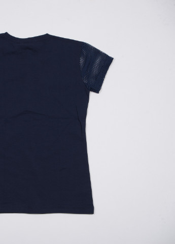 Темно-синяя летняя футболка TOM DU