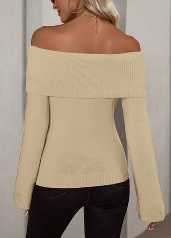 Світло-бежевий демісезонний светр SHEIN