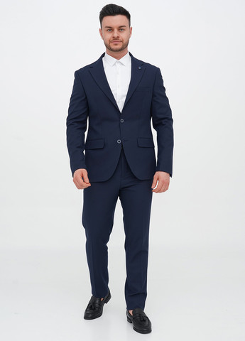 Синій демісезонний костюм (піджак, штани) брючний Trend Collection