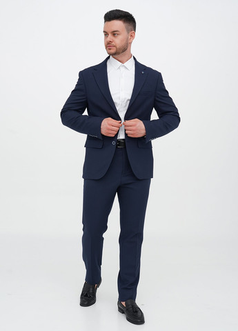 Синій демісезонний костюм (піджак, штани) брючний Trend Collection