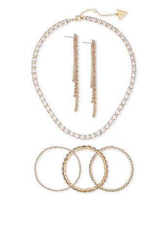 Комплект прикрас (сережки, кольє, 3 браслети) Guess (320668675)