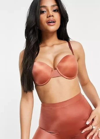 Коричневый бюстгальтер Asos