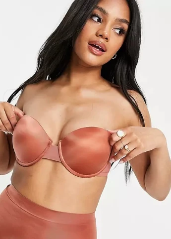 Коричневый бюстгальтер Asos