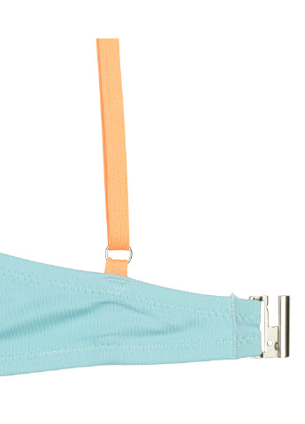 Купальный лиф H&M светло-бирюзовый пляжный полиэстер
