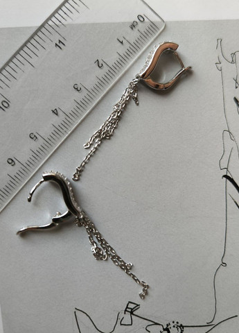 Серьги Silver Flame (336574443)