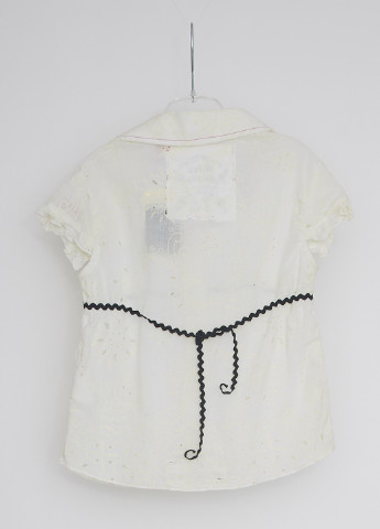 Белая с надписью блузка с коротким рукавом Miss Sixty летняя