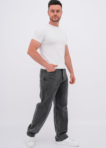 Темно-серые демисезонные прямые джинсы Trend Collection