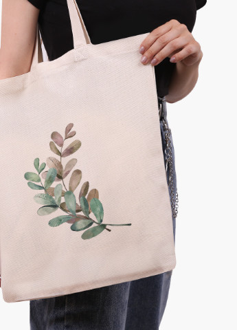 Еко сумка шоппер біла Экология (Ecology) (9227-1332-WT) Еко сумка шоппер біла 41*35 см MobiPrint (215865519)
