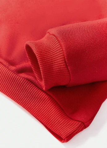 SHEIN світшот новорічний червоний кежуал поліестер