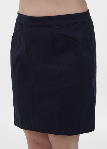 Темно-синяя кэжуал однотонная юбка Boden