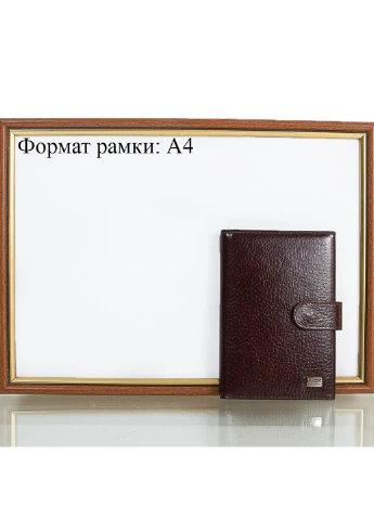 Чоловіча шкіряна обкладинка для паспорта 9,5х13,8х2 см Desisan (212702354)