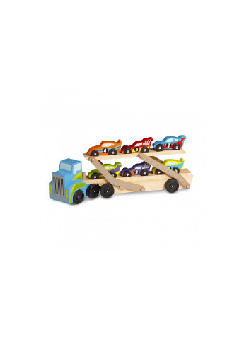 Игровой набор деревянный мегатягач автомобилей (MD12759) Melissa&Doug (254069014)