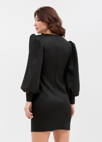Черное кэжуал платье футляр ST-Seventeen однотонное